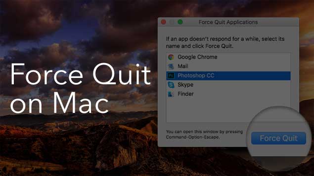 Mac Terminal Force Close App